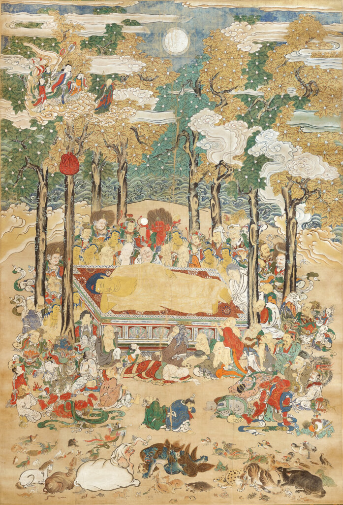 仏涅槃図　江戸時代　17世紀