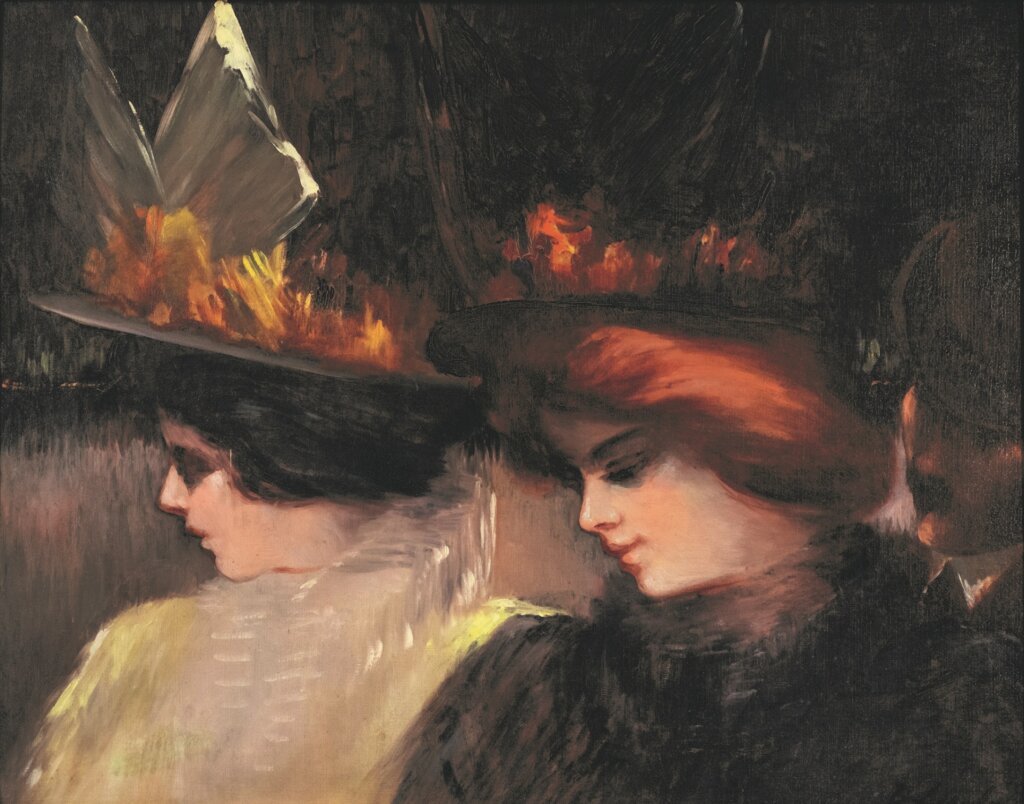 ジョージ・ラクス《通りの情景》1900年頃、デイヴィッド・E.ワイズマン＆ジャクリーヌ・E.マイケル蔵　ⒸStéphane Pons
