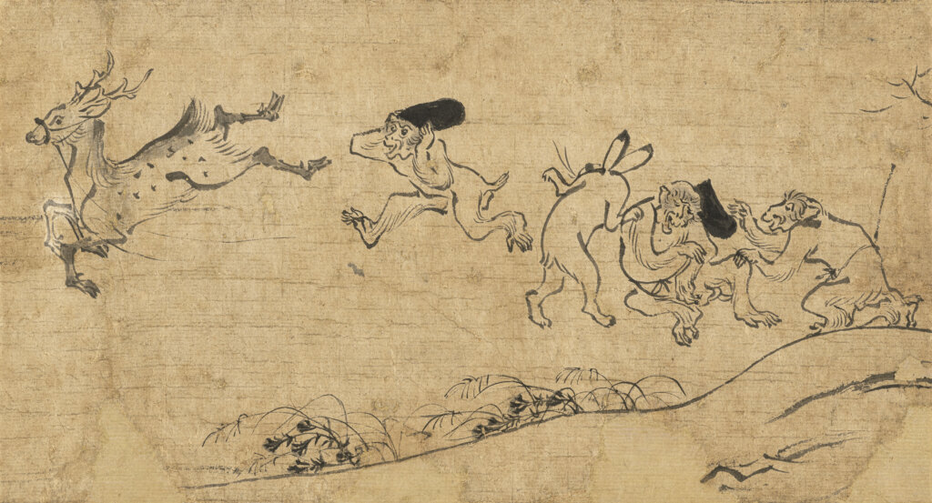 《鳥獣戯画断簡》平安時代 12世紀 石橋財団アーティゾン美術館