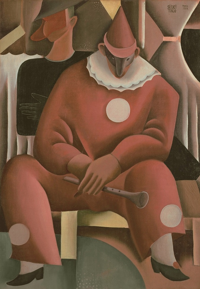 東郷青児《ピエロ》1926年 油彩・キャンヴァス90.8×63.4cm ＳＯＭＰＯ美術館