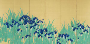 木島櫻谷《燕子花図屏風》