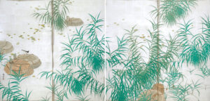 富田范溪《鰻籠》