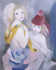 マリー・ローランサン 《道化師たち》1929年 、山王美術館
