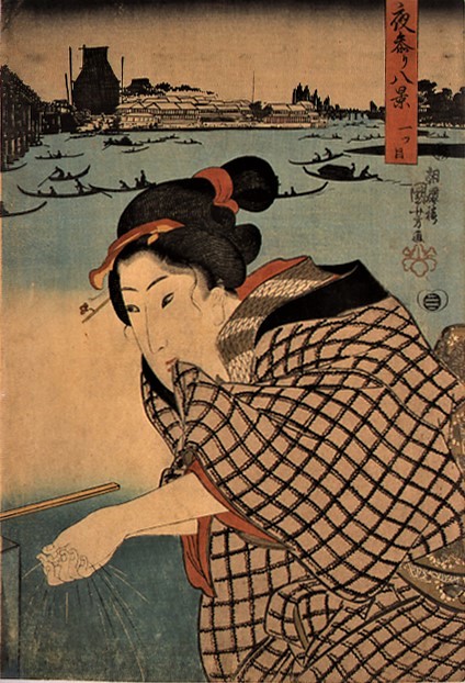 展示画像《 夜参り八景 一ツ目 》