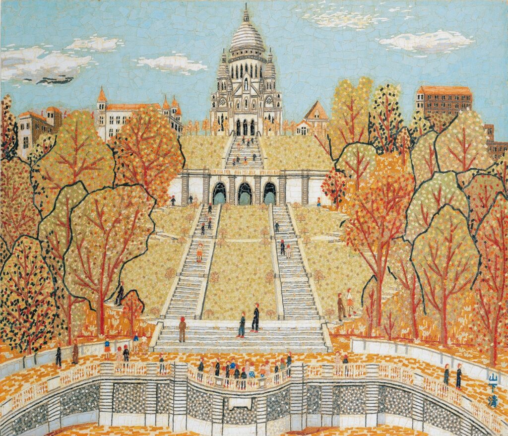 山下清《パリのサクレクール寺院》