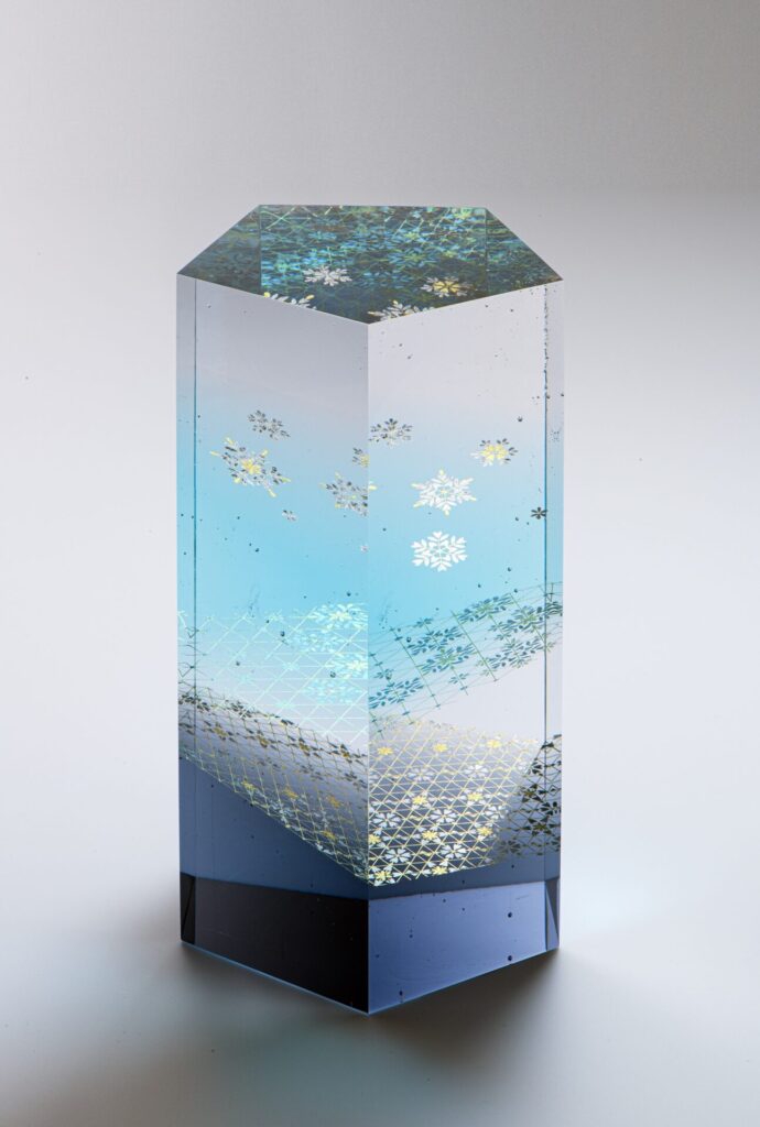 《源氏物語シリーズ第十九帖「薄雲」(雪明り)》山本茜