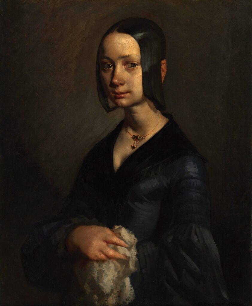 ジャン=フランソワ・ミレー《ポーリーヌ・V・オノの肖像》 