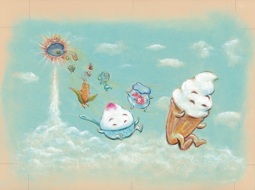 かがくいひろし『なつのおとずれ』原画