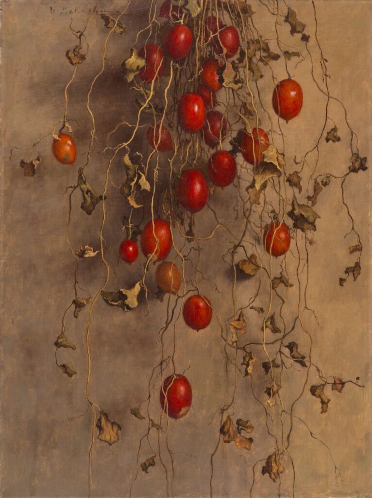 髙島野十郎《からすうり》