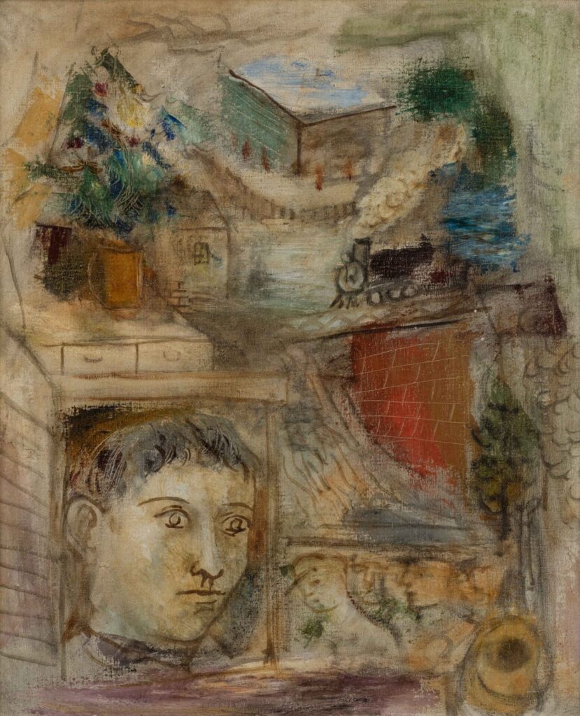 《汽車のある風景》野田英夫