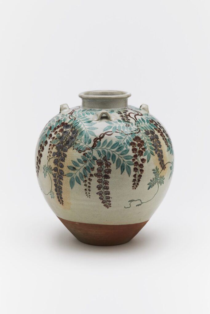 国宝 色絵藤花文茶壺野々村仁清