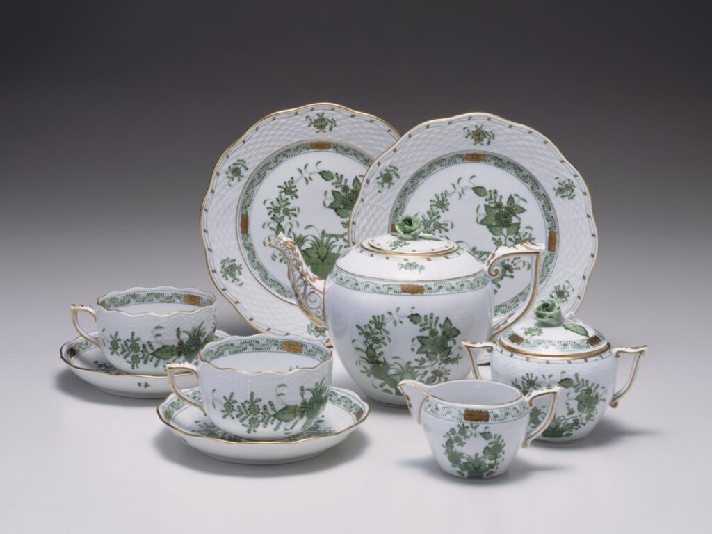 《インドの花》ティーセット ヘレンド ハンガリー