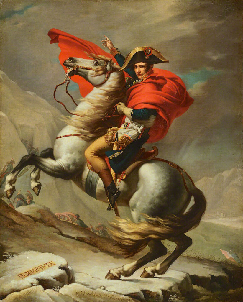 ジャック＝ルイ・ダヴィッドの工房《サン=ベルナール峠を越えるボナパルト》