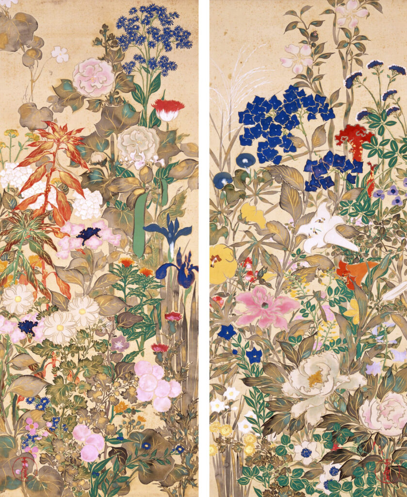 神坂雪佳《草花図》