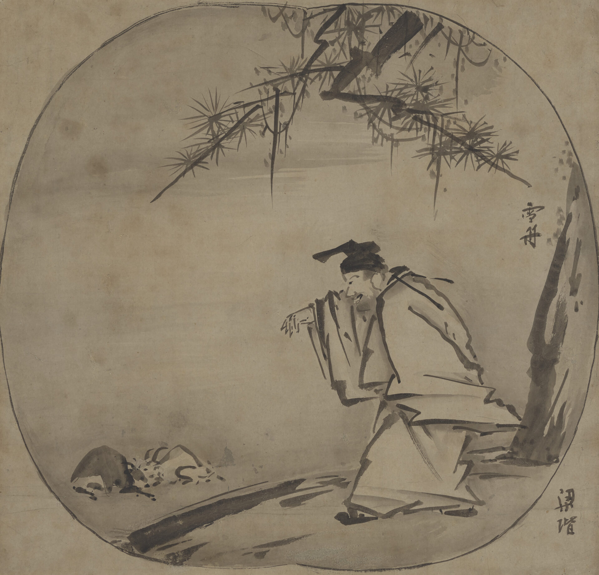 雪舟等楊『黄初平図』（室町時代・15世紀）