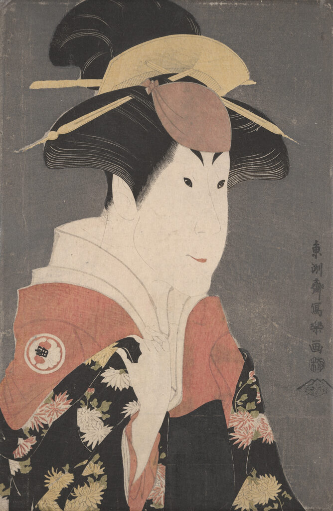 東洲斎写楽《二代目瀬川富三郎の大岸蔵人妻やどり木》