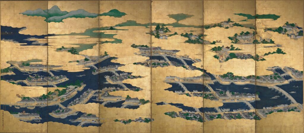 吉村周山《大坂図屛風》