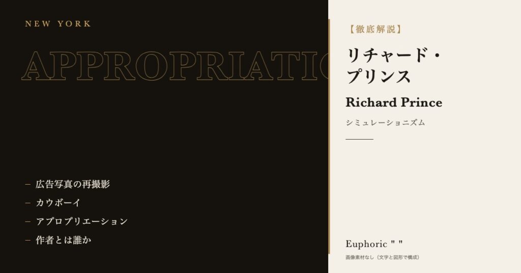 【徹底解説】リチャード・プリンスとは?作品と人生を3分で理解しよう! 【徹底解説】リチャード・プリンスとは?作品と人生を3分で理解しよう!