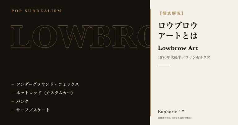 ロウブロウ（ローブロー）アートとは？歴史と代表作品を解説
