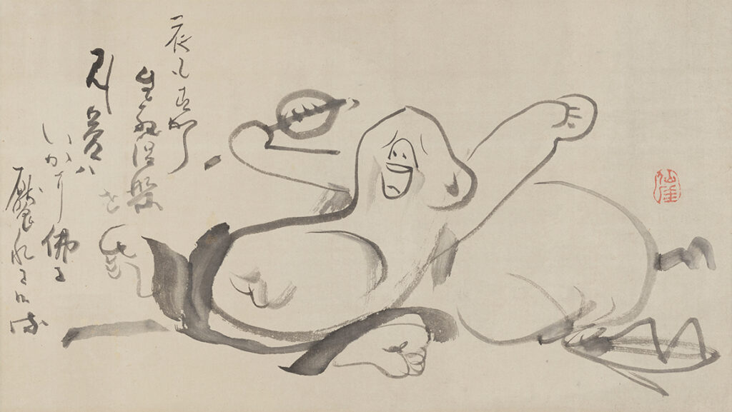 仙厓《布袋画賛》