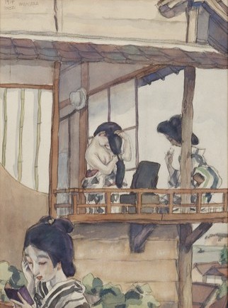 和倉温泉の女(堂本印象)