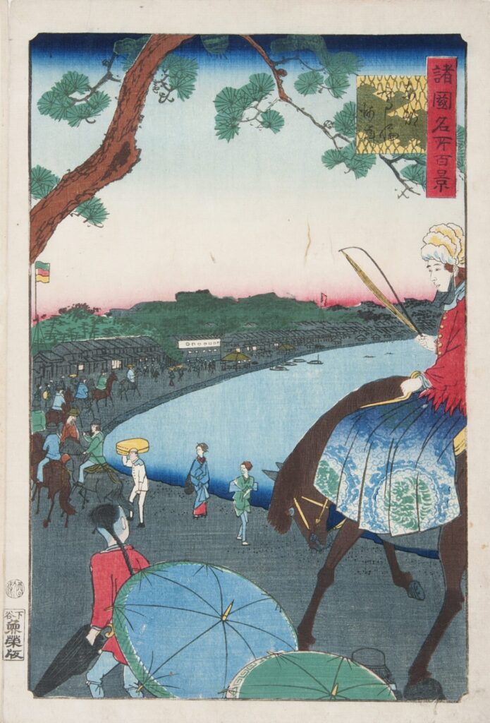 諸国名所百景 東都 高輪 海岸