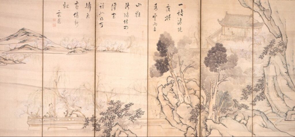 沈香看花図(池大雅)