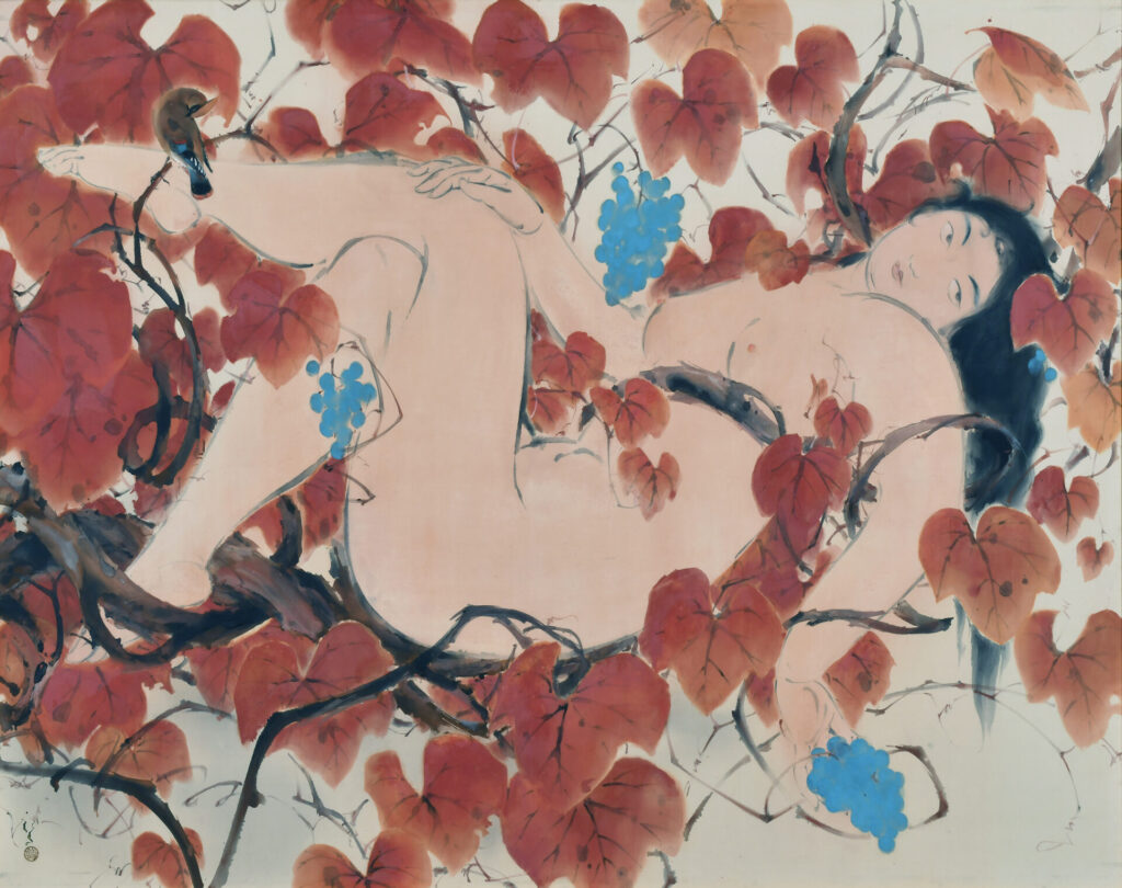 川端龍子《山葡萄》