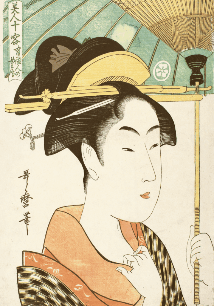 美人十容 有徳人の女房（喜多川歌麿）