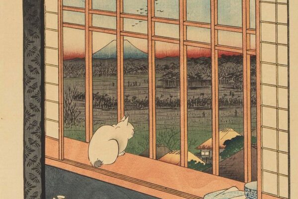 歌川広重《名所江戸百景　浅草田圃酉の町詣》渡邊木版美術画舗蔵