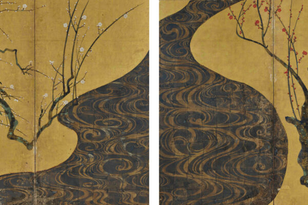 国宝 紅白梅図屏風 尾形光琳