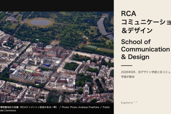 ロイヤル・カレッジ・オブ・アート コミュニケーション＆デザインスクール（School of Communication & Design）ケンジントン博物館地区