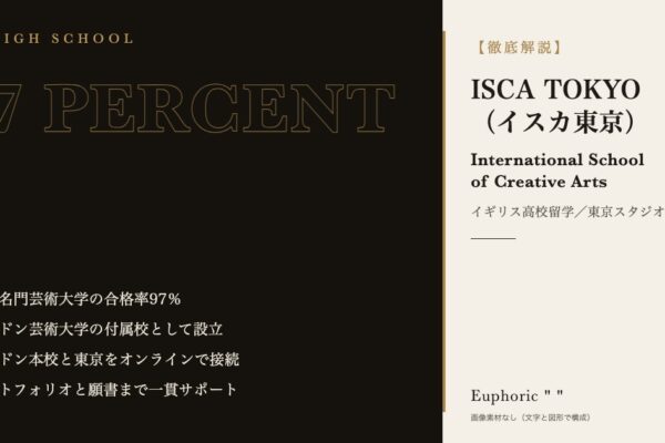 世界名門芸術大学の合格率97％ | ISCA TOKYO（イスカ東京）でイギリス高校留学！