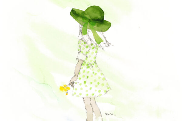 いわさきちひろ 緑の風のなかで 1973年