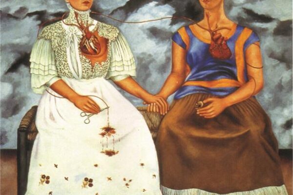 出典:《The Two Fridas》(1939), Wikiart, wikiart.org